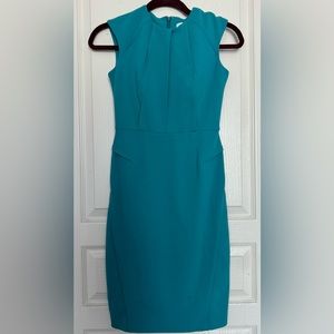 Calvin Klein Chic Turquoise Dress Size 2P